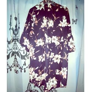 Fashion Nova Navy Floral spring Kimono